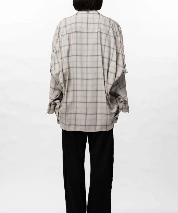 Front Back Combined Check Shirt