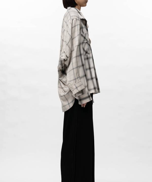 Front Back Combined Check Shirt