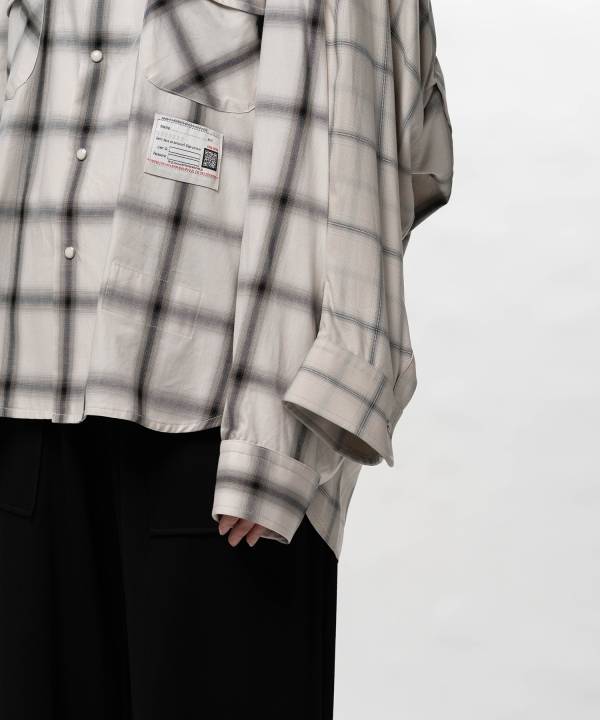 Front Back Combined Check Shirt