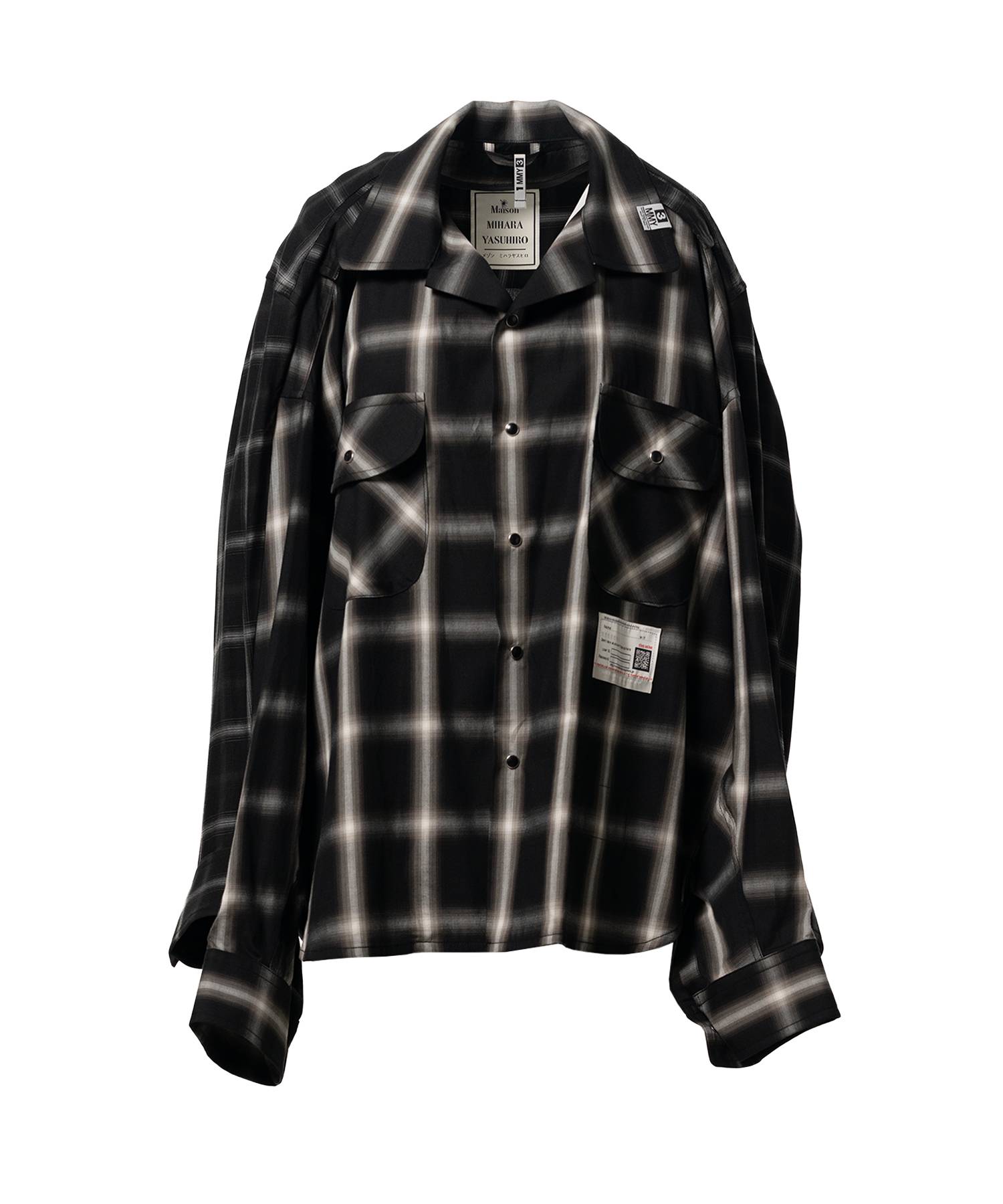 Front Back Combined Check Shirt