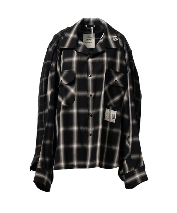 Front Back Combined Check Shirt