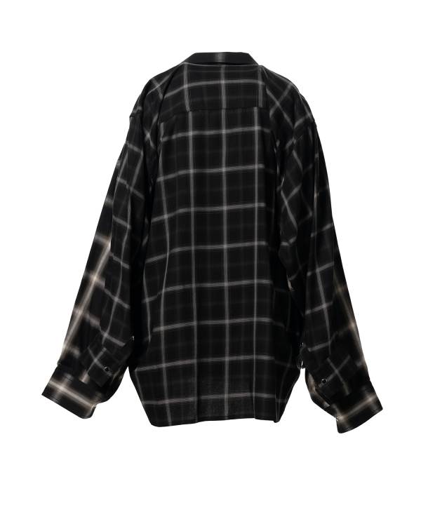 Front Back Combined Check Shirt