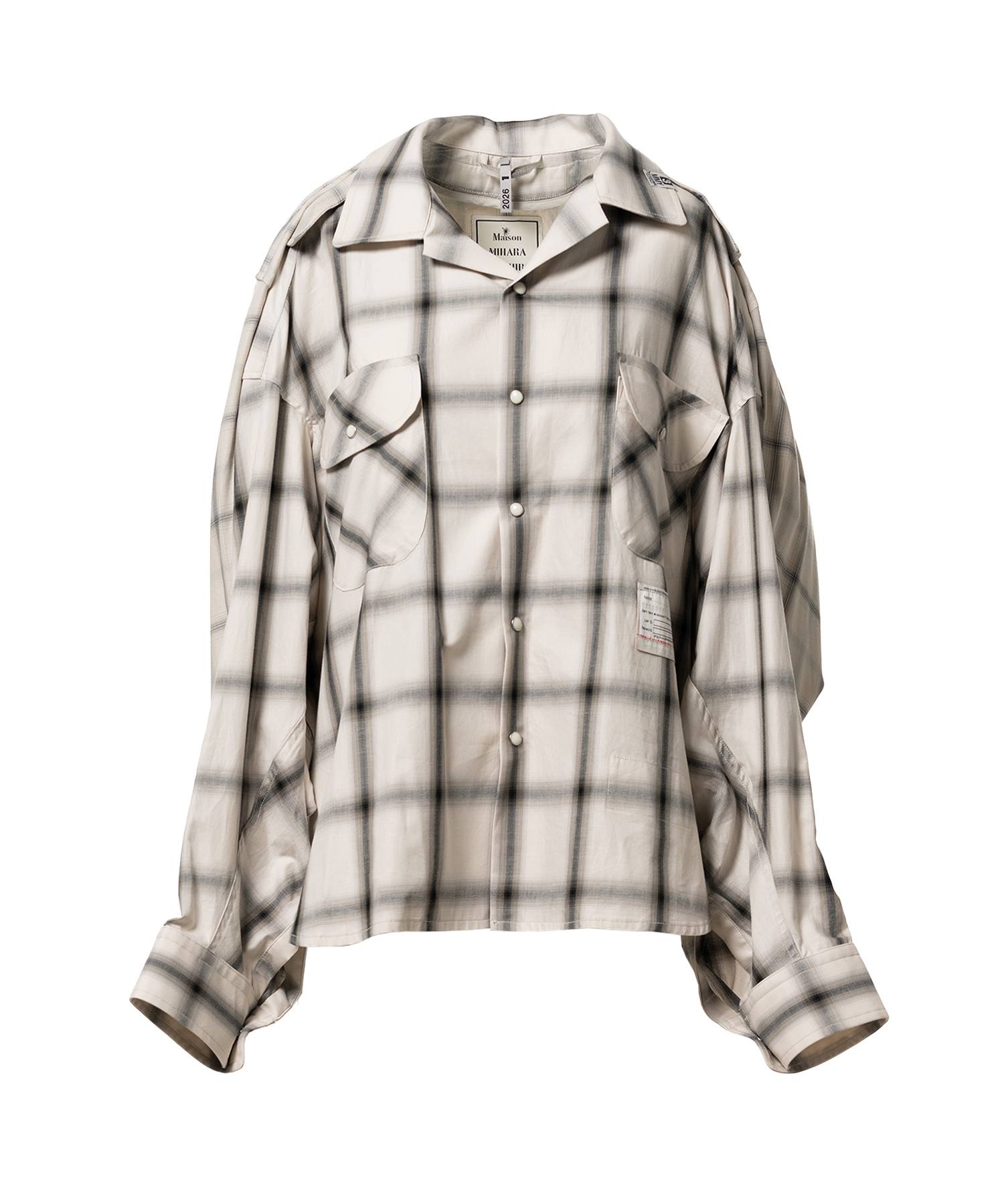 Front Back Combined Check Shirt