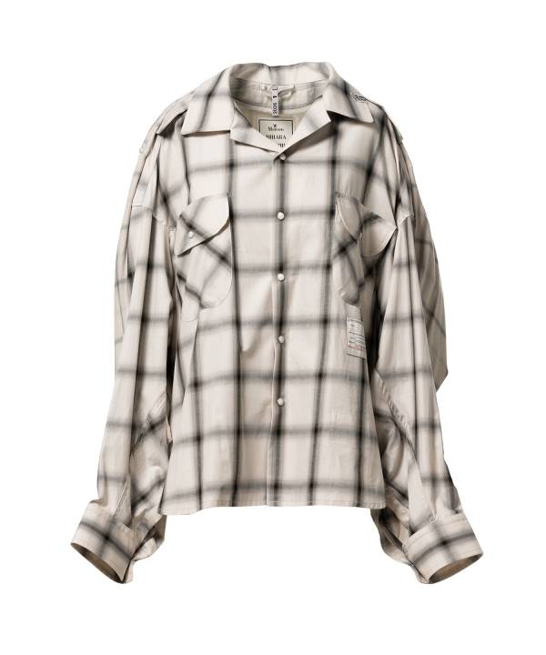 Front Back Combined Check Shirt