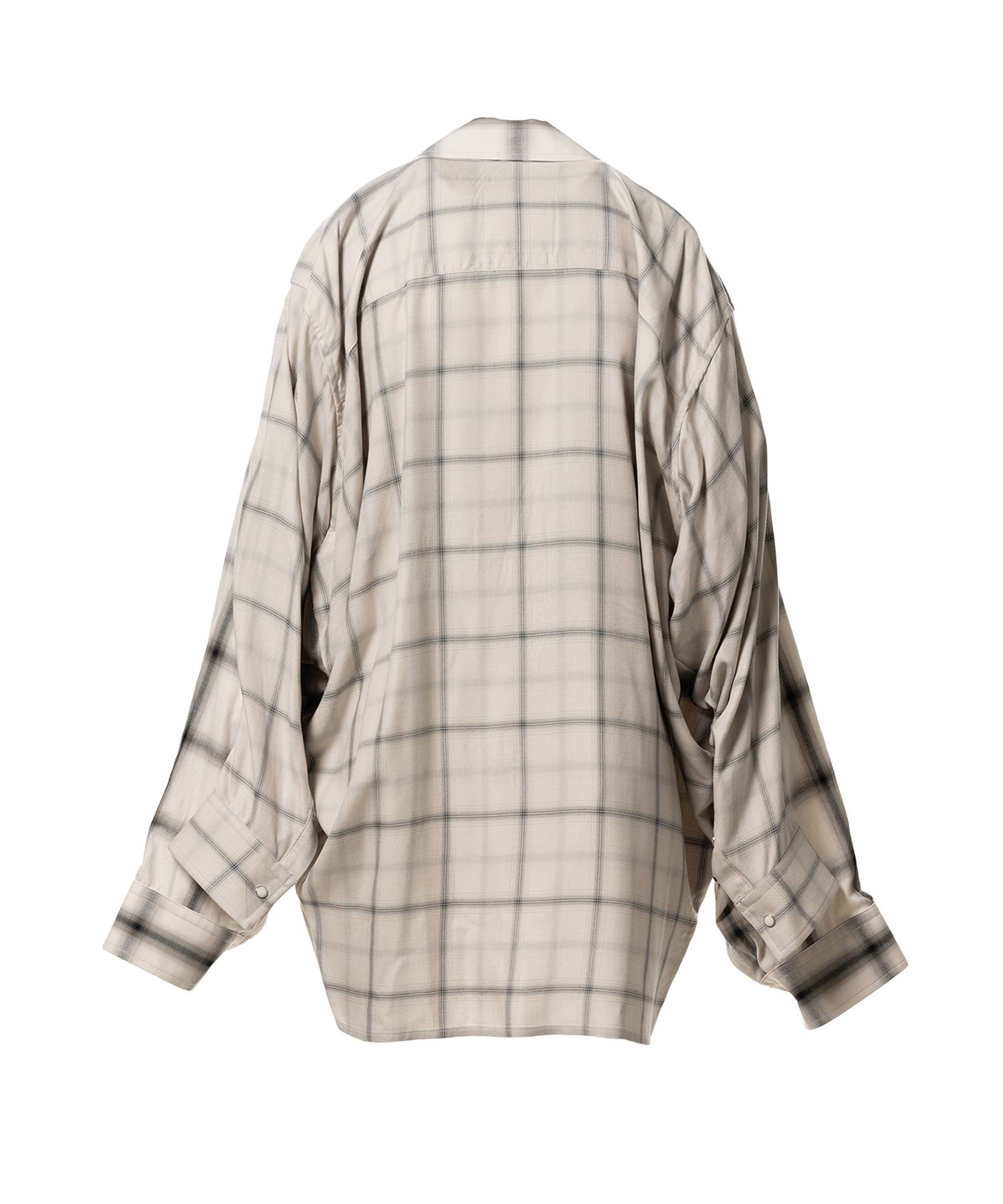 Front Back Combined Check Shirt