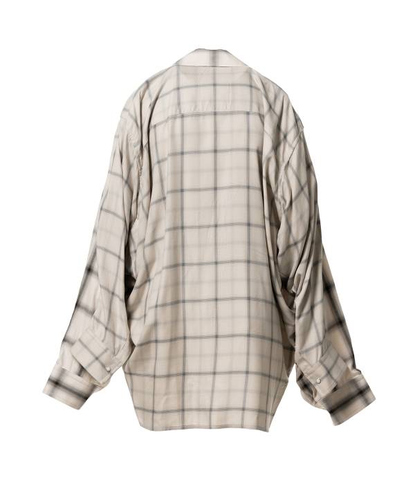 Front Back Combined Check Shirt