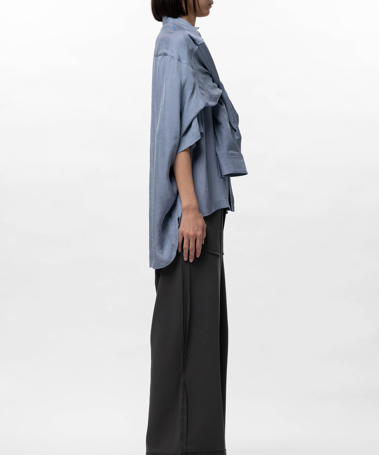 Sleeve Layered Half Sleeve Shirt