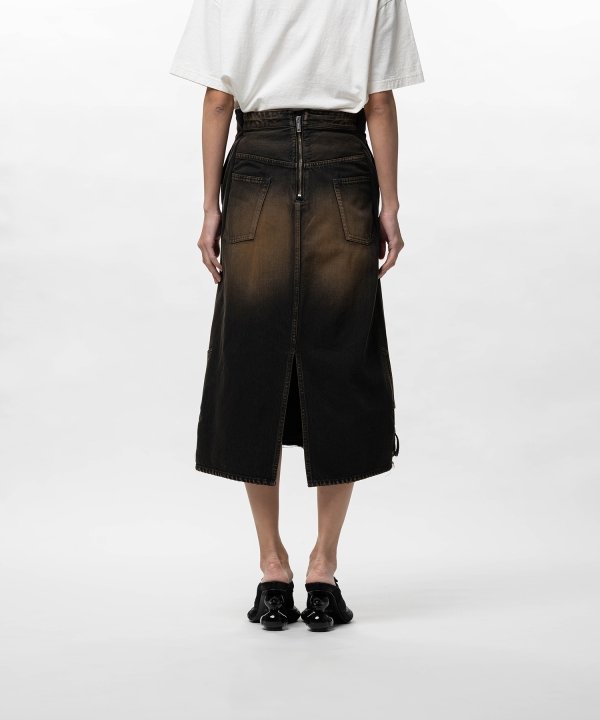 Reversed Denim Skirt