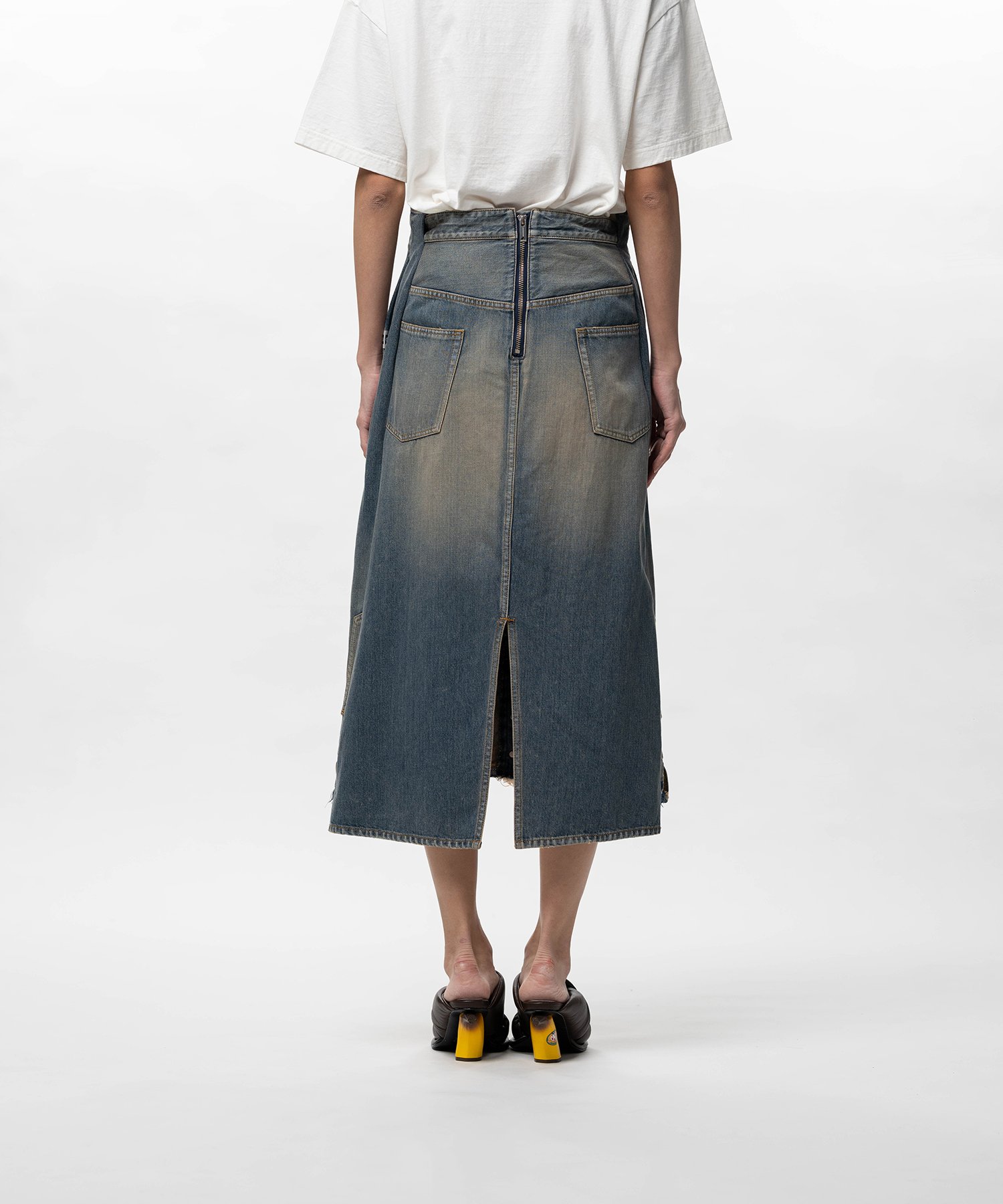 Reversed Denim Skirt