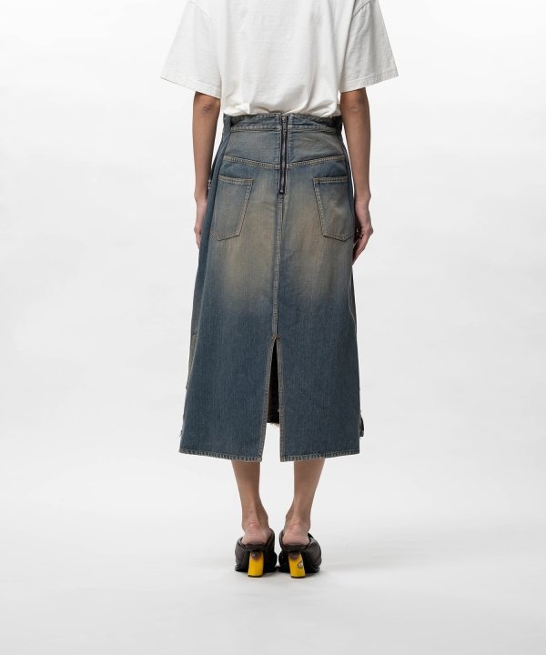 Reversed Denim Skirt
