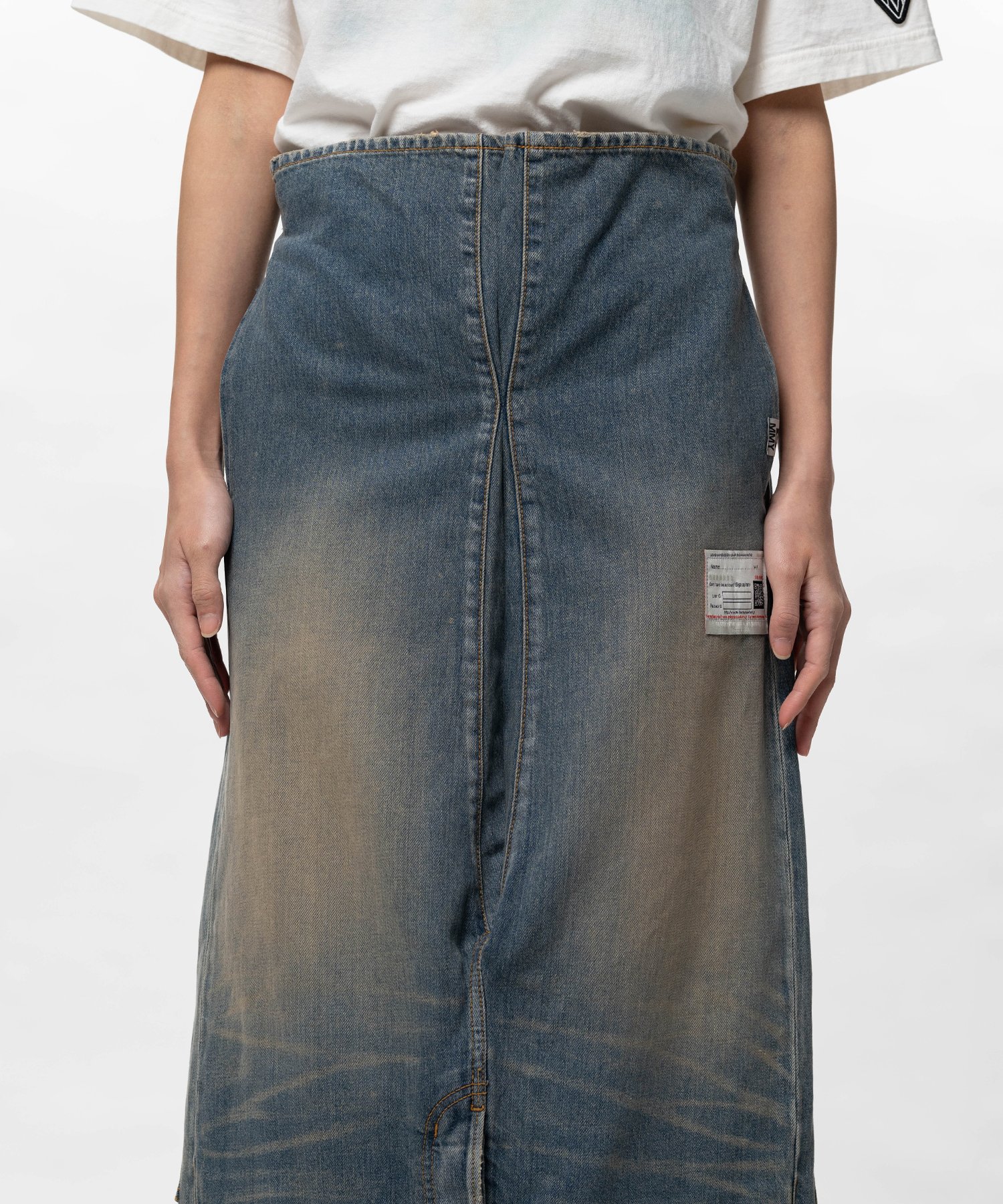 Reversed Denim Skirt