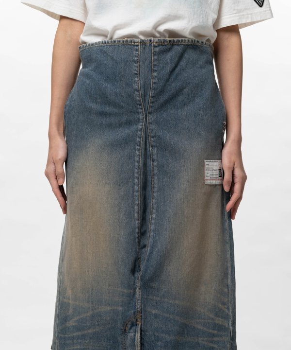 Reversed Denim Skirt