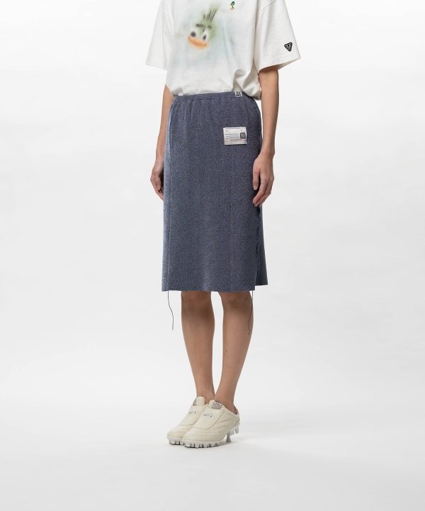 Inside-Out Glitter Knit Skirt