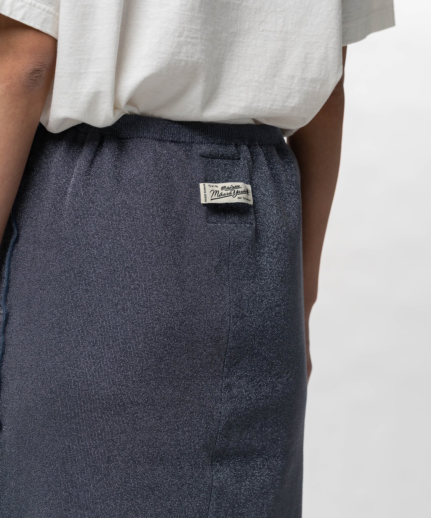 Inside-Out Glitter Knit Skirt