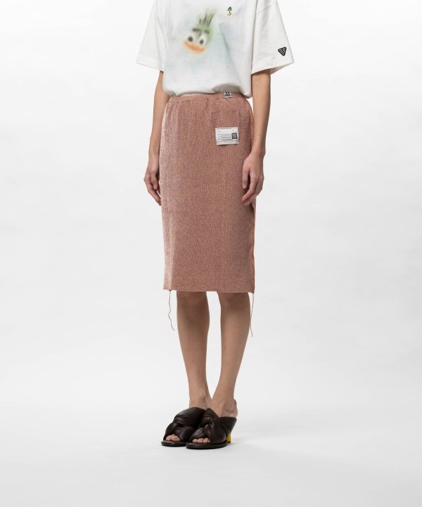 Inside-Out Glitter Knit Skirt