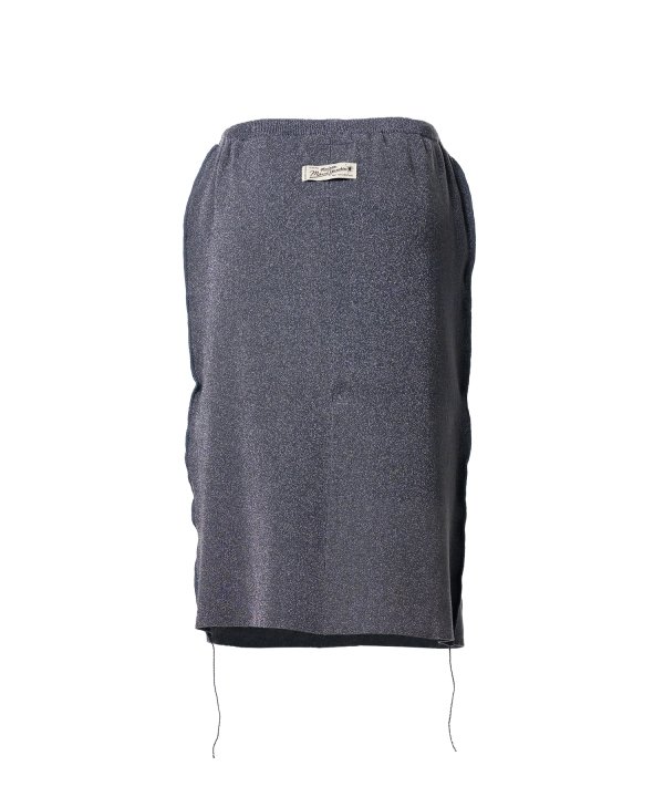 Inside-Out Glitter Knit Skirt