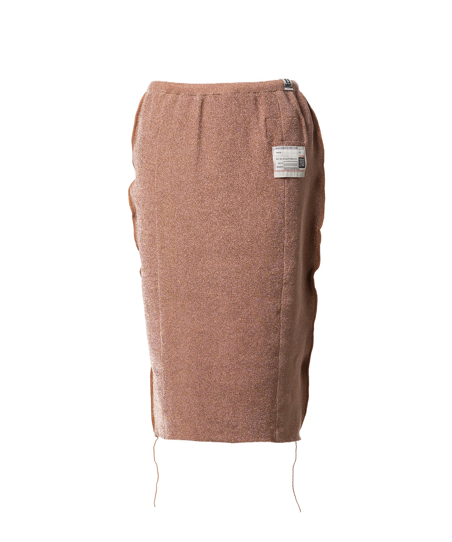 Inside-Out Glitter Knit Skirt