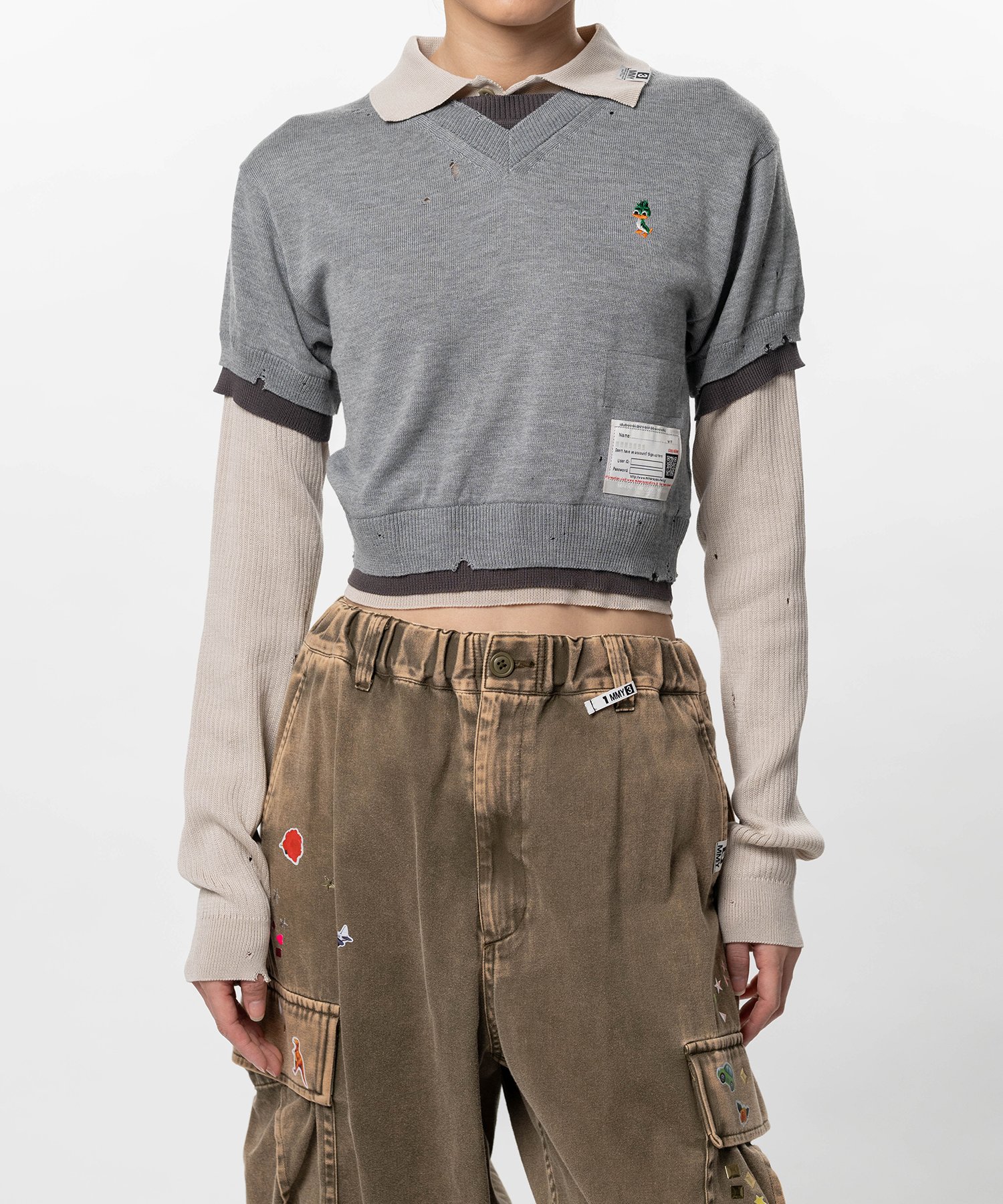 Triple Layered Knit Sweater