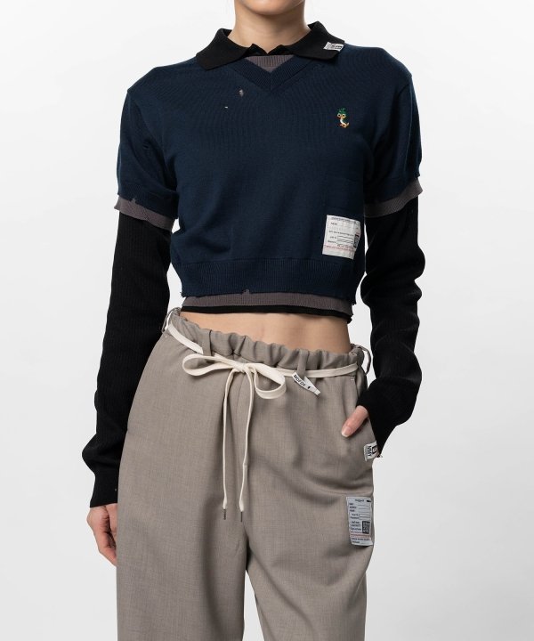 Triple Layered Knit Sweater