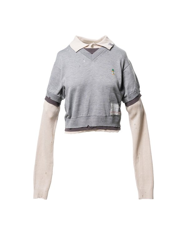 Triple Layered Knit Sweater