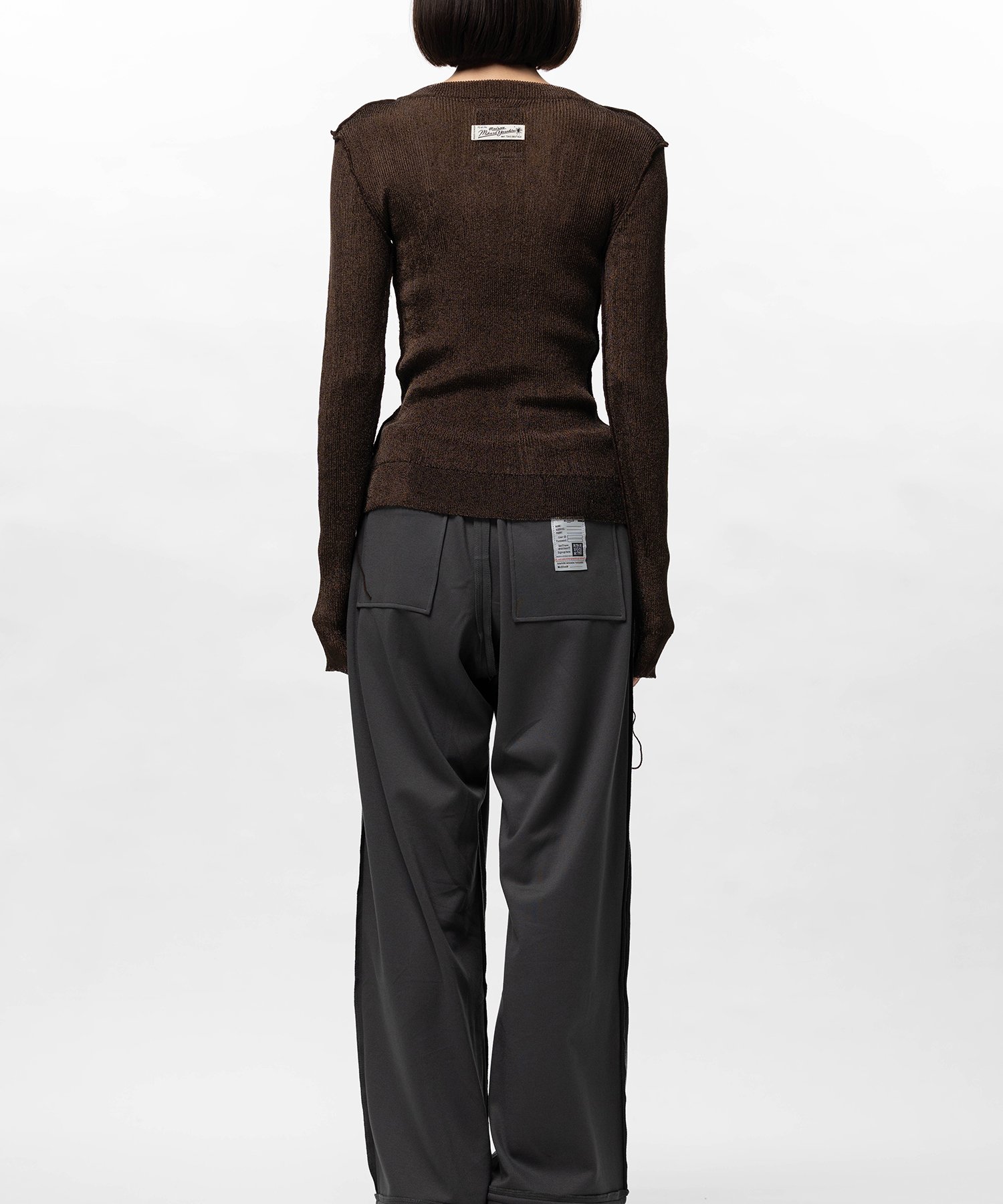 Inside-Out Glitter Knit Sweater