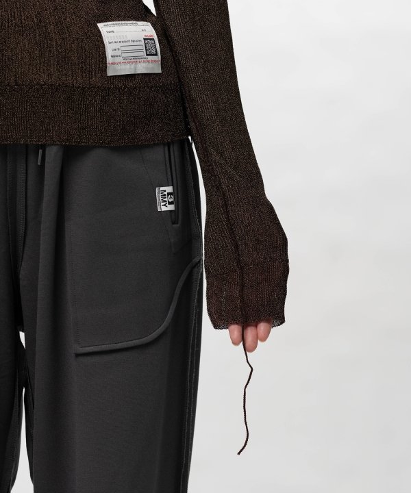 Inside-Out Glitter Knit Sweater