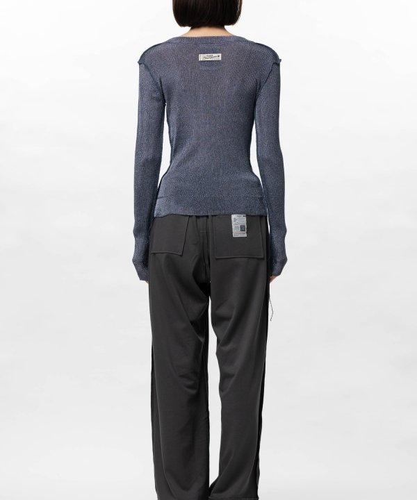 Inside-Out Glitter Knit Sweater