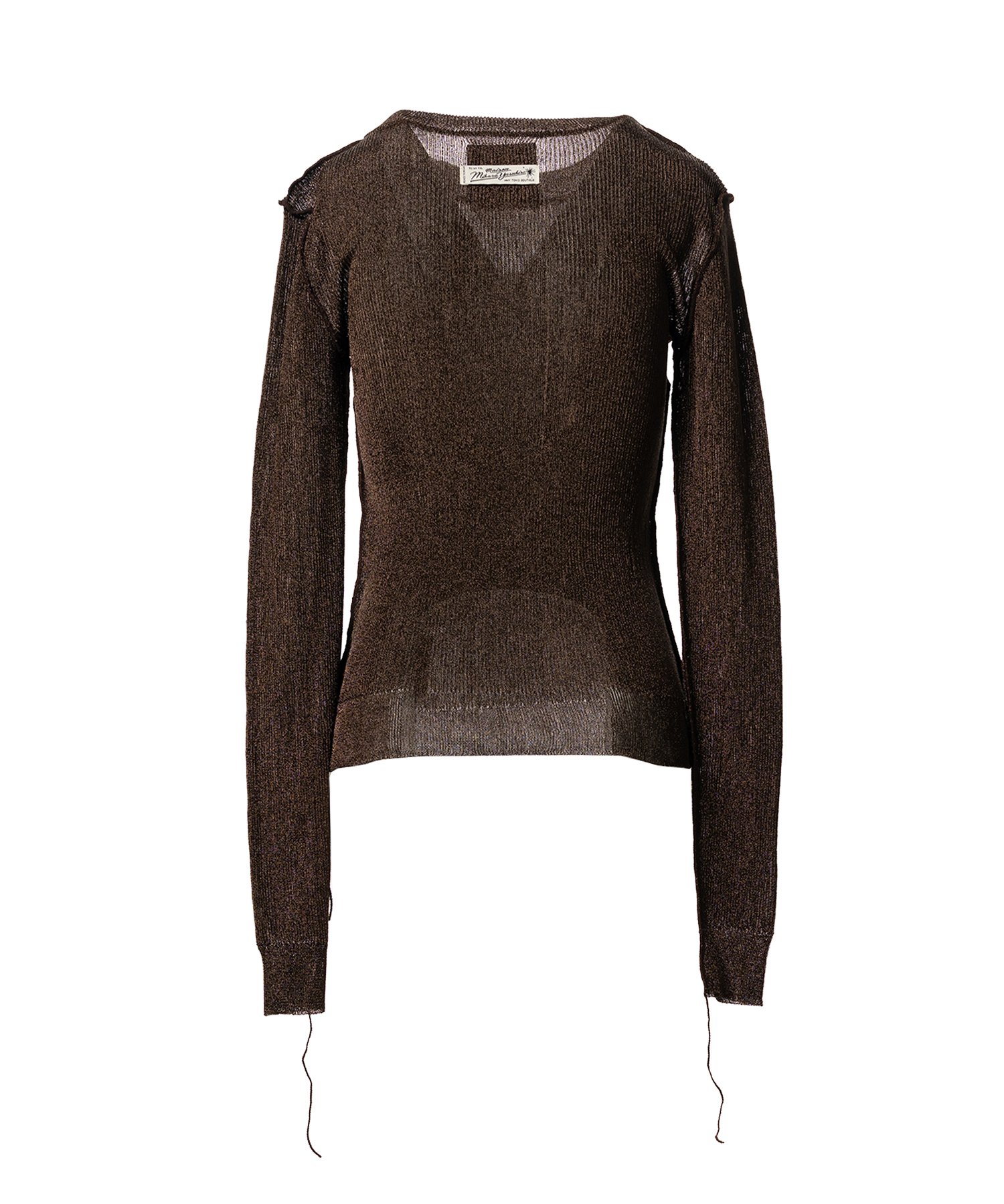 Inside-Out Glitter Knit Sweater