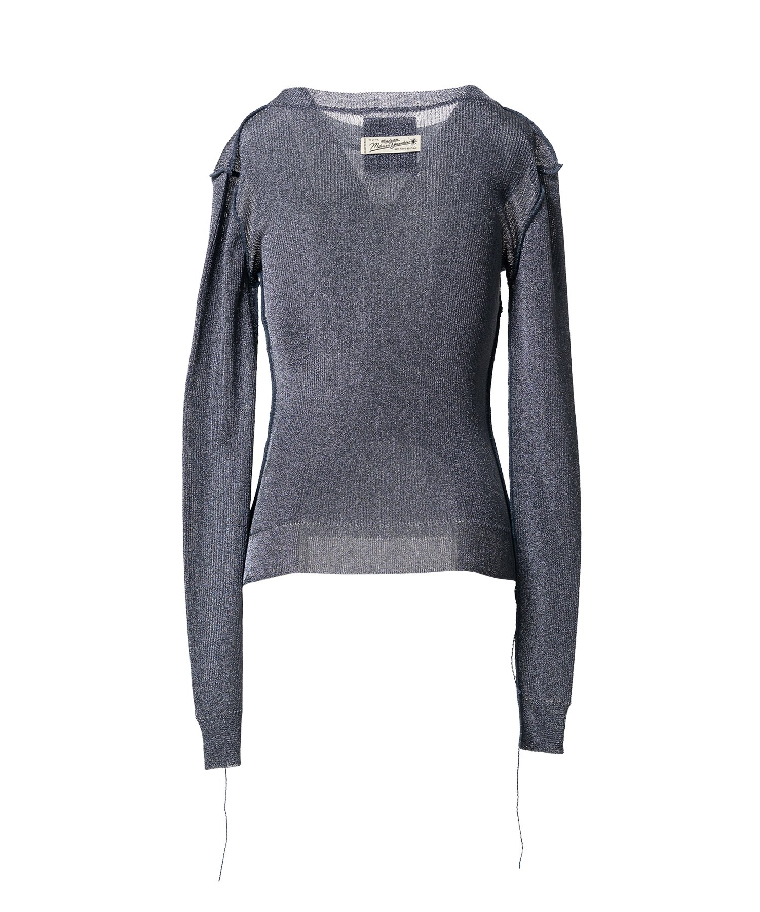 Inside-Out Glitter Knit Sweater