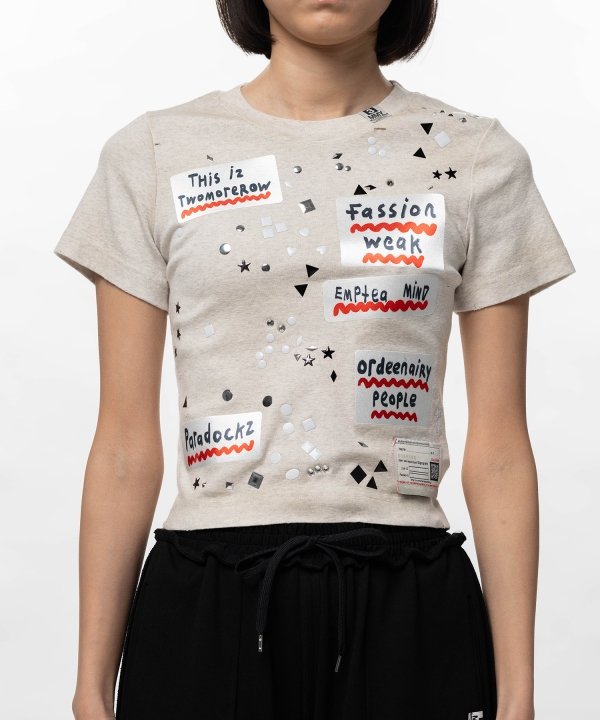 Embellished Sticker Mini T-shirt