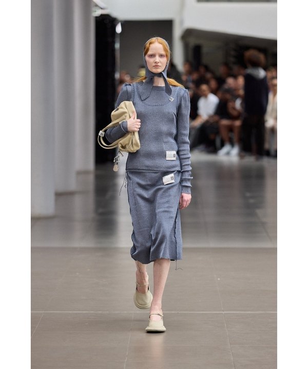 Inside-Out Glitter Knit Tank-top