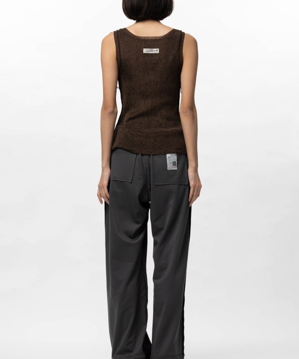 Inside-Out Glitter Knit Tank-top