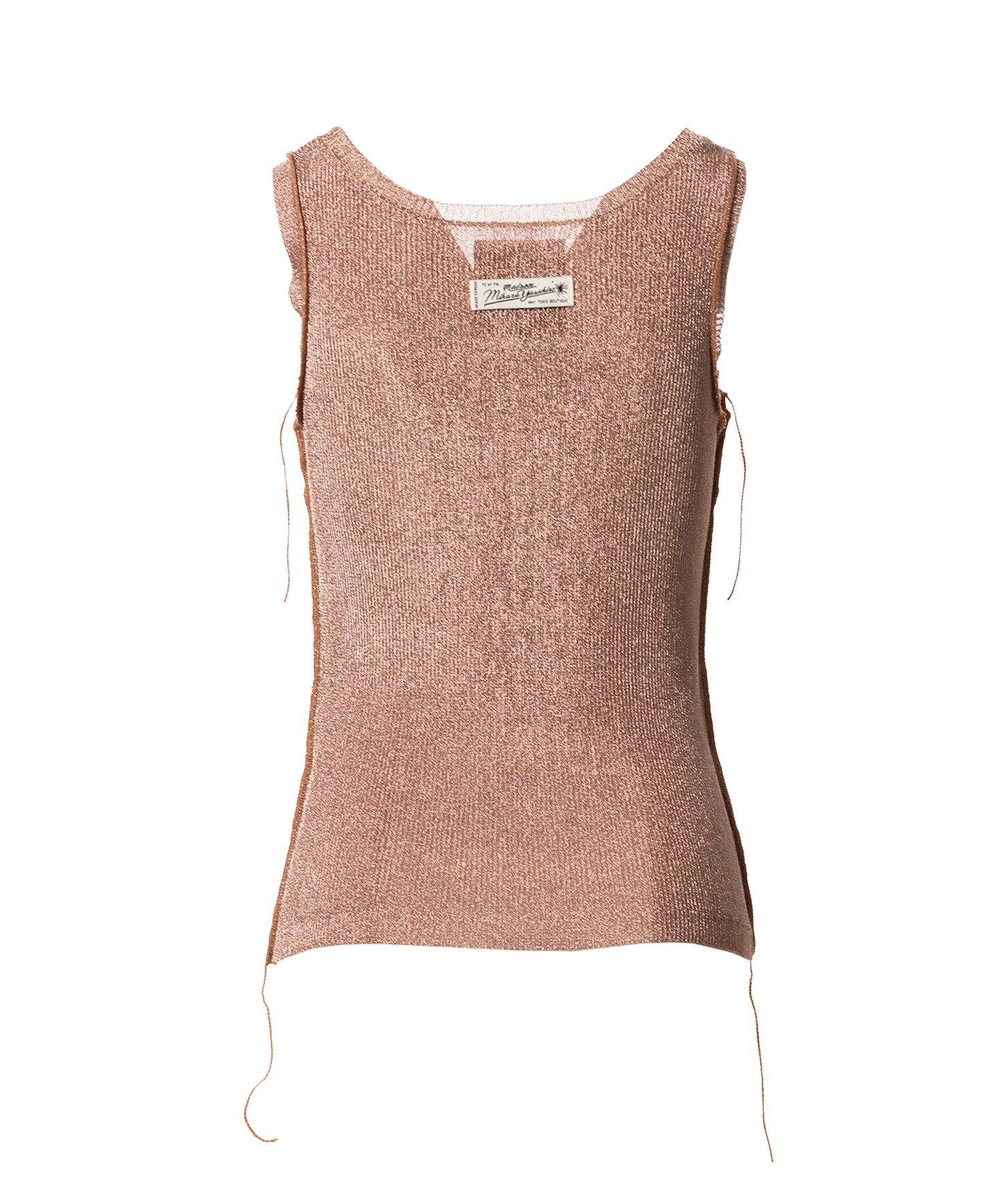 Inside-Out Glitter Knit Tank-top