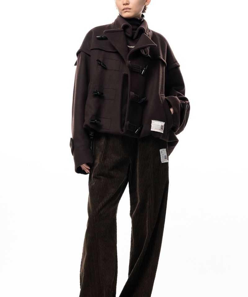Roll-Up Hem Duffle Coat