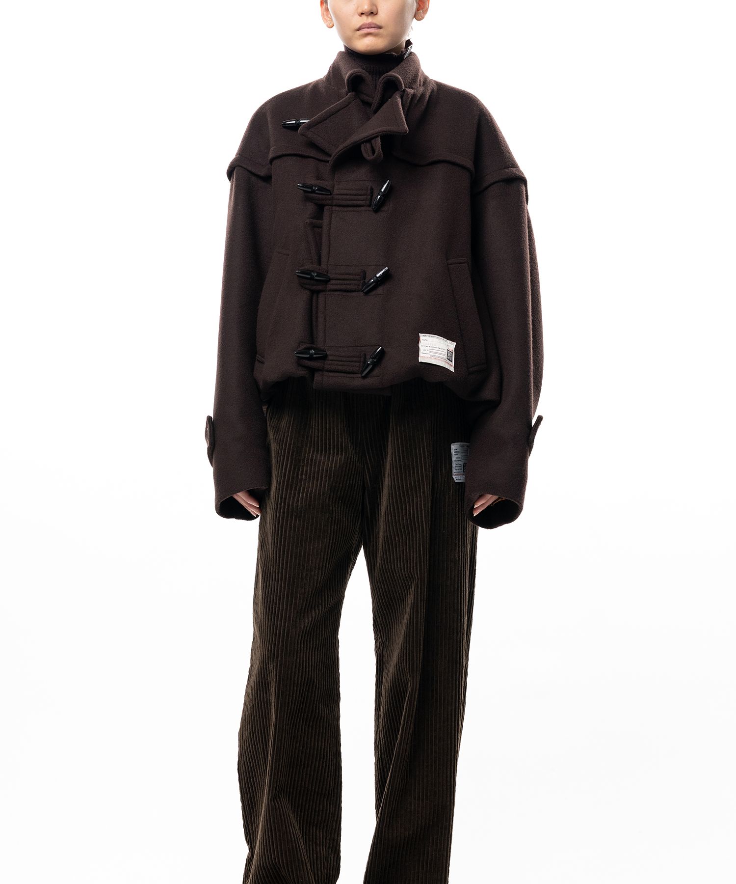 Roll-Up Hem Duffle Coat
