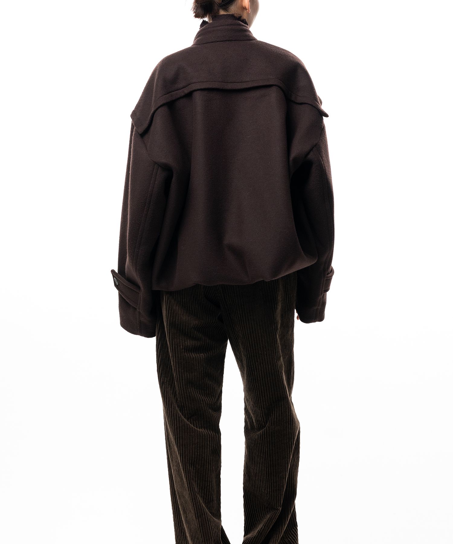 Roll-Up Hem Duffle Coat