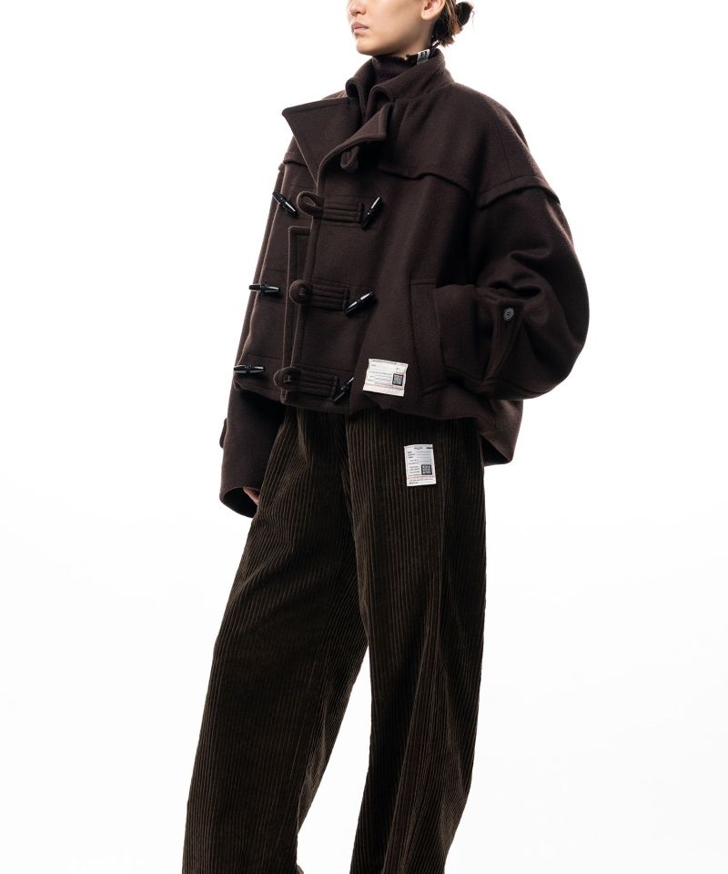 Roll-Up Hem Duffle Coat