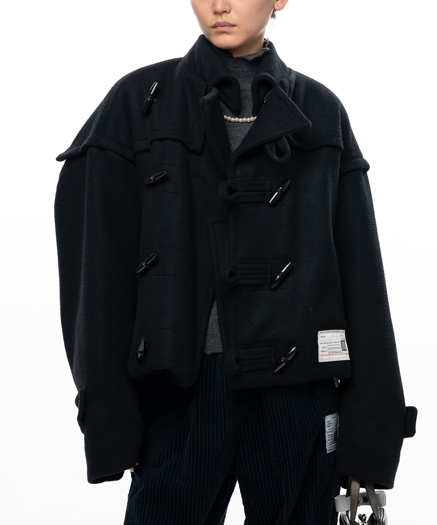 Roll-Up Hem Duffle Coat