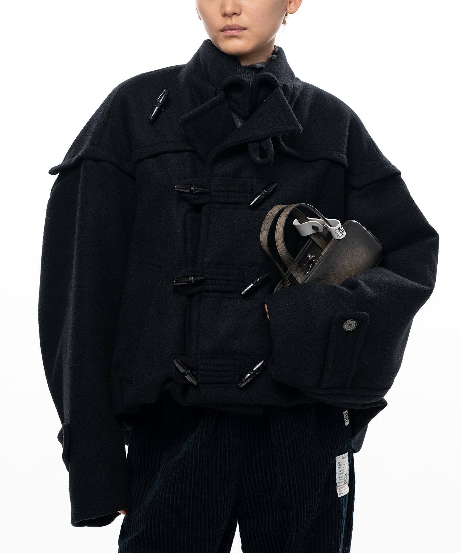 Roll-Up Hem Duffle Coat
