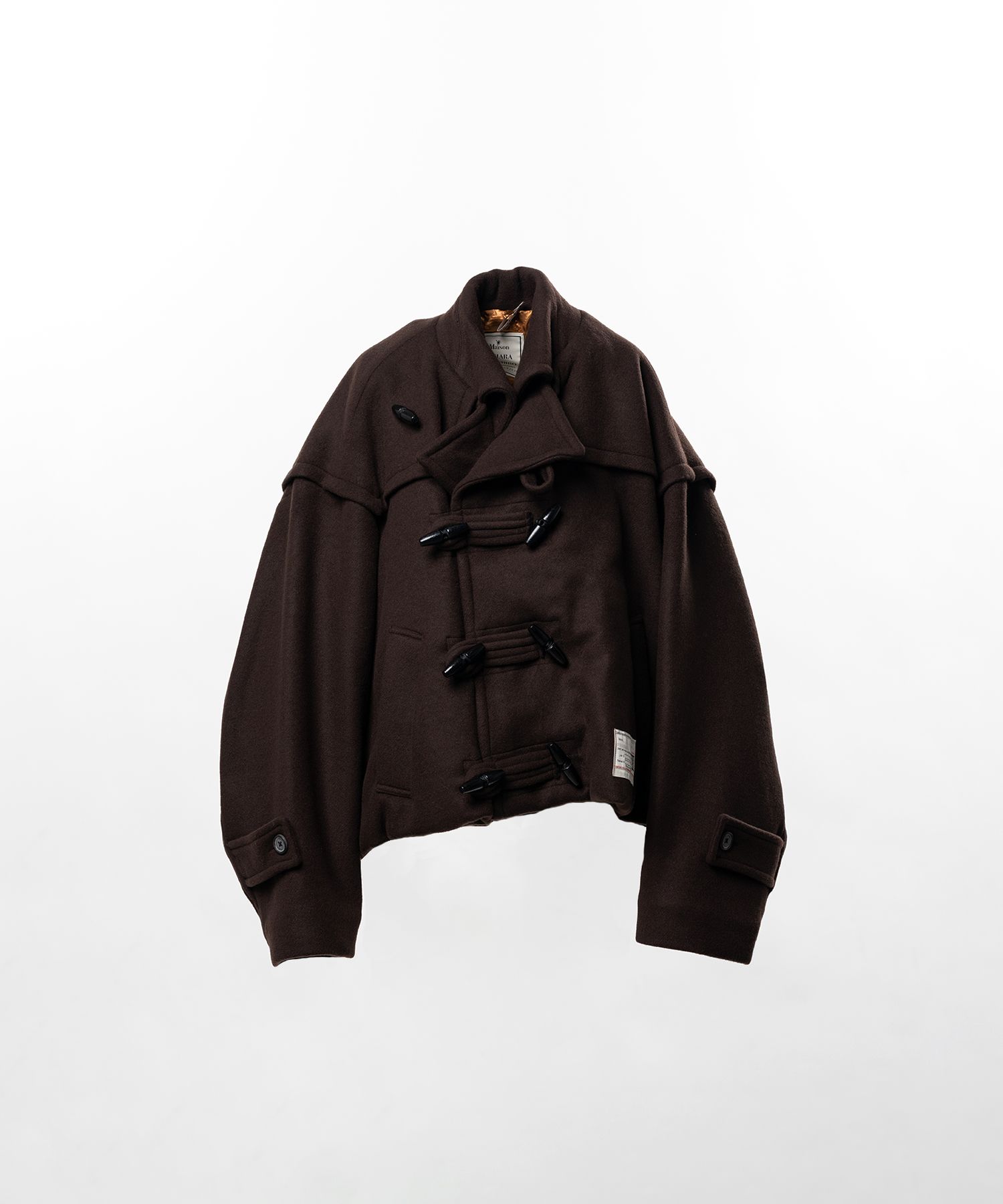 Roll-Up Hem Duffle Coat
