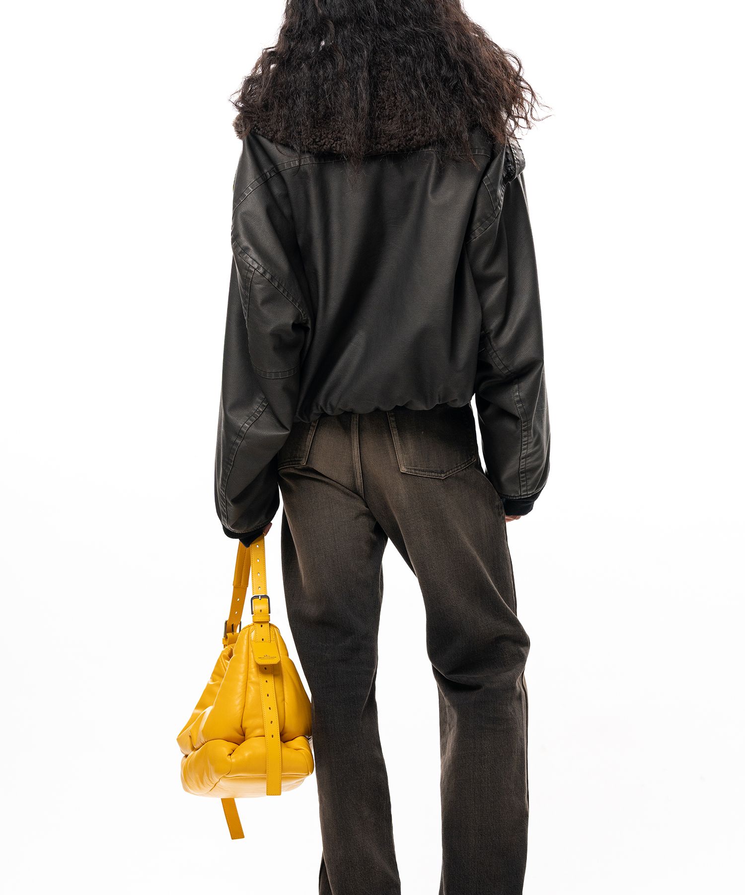 Detachable Collar Coated Jacket