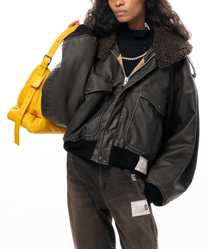 Detachable Collar Coated Jacket