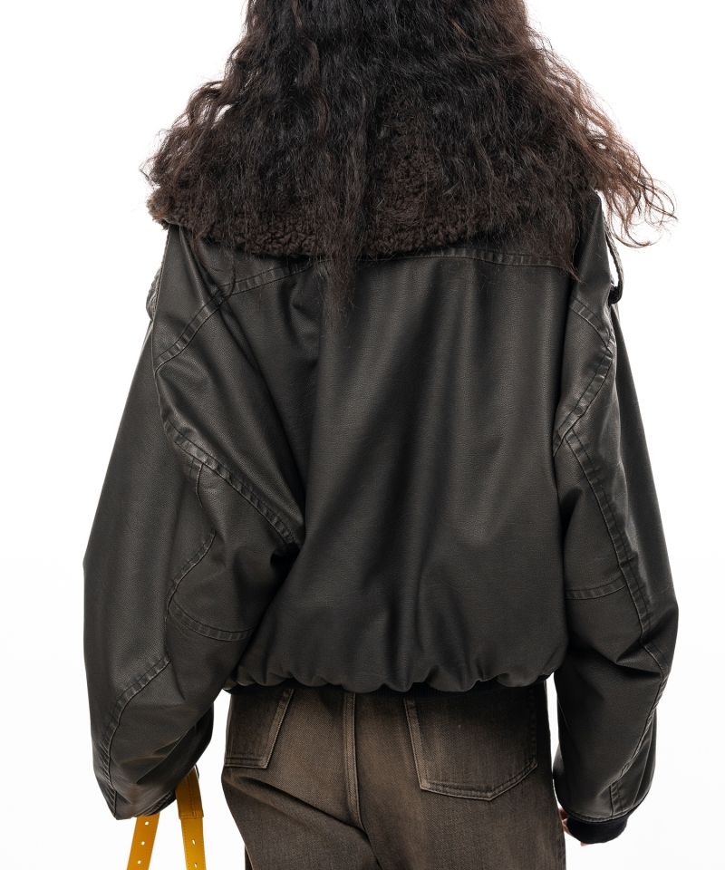 Detachable Collar Coated Jacket