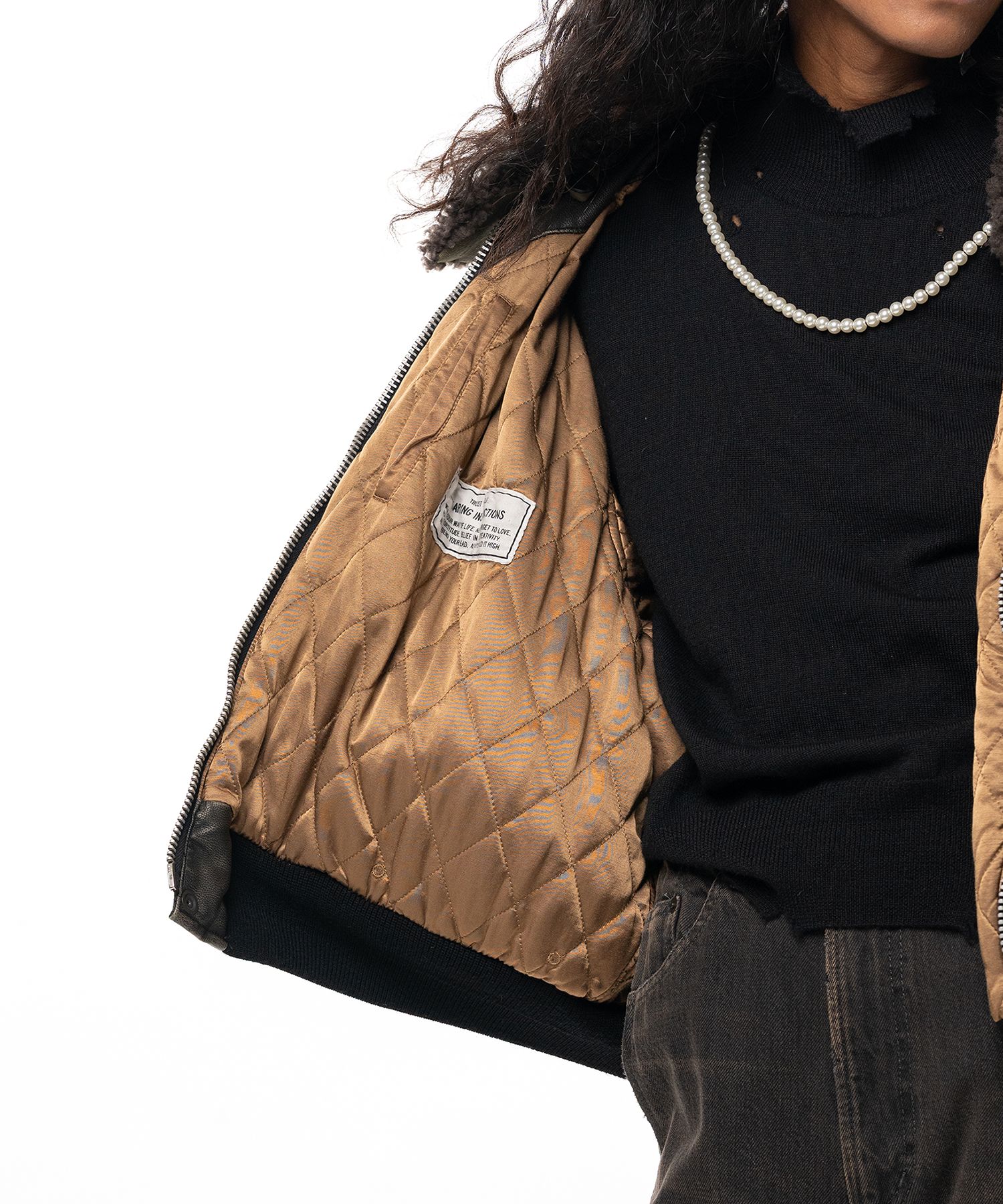 Detachable Collar Coated Jacket