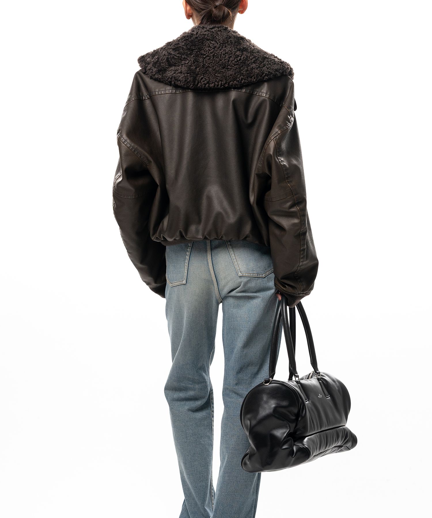 Detachable Collar Coated Jacket