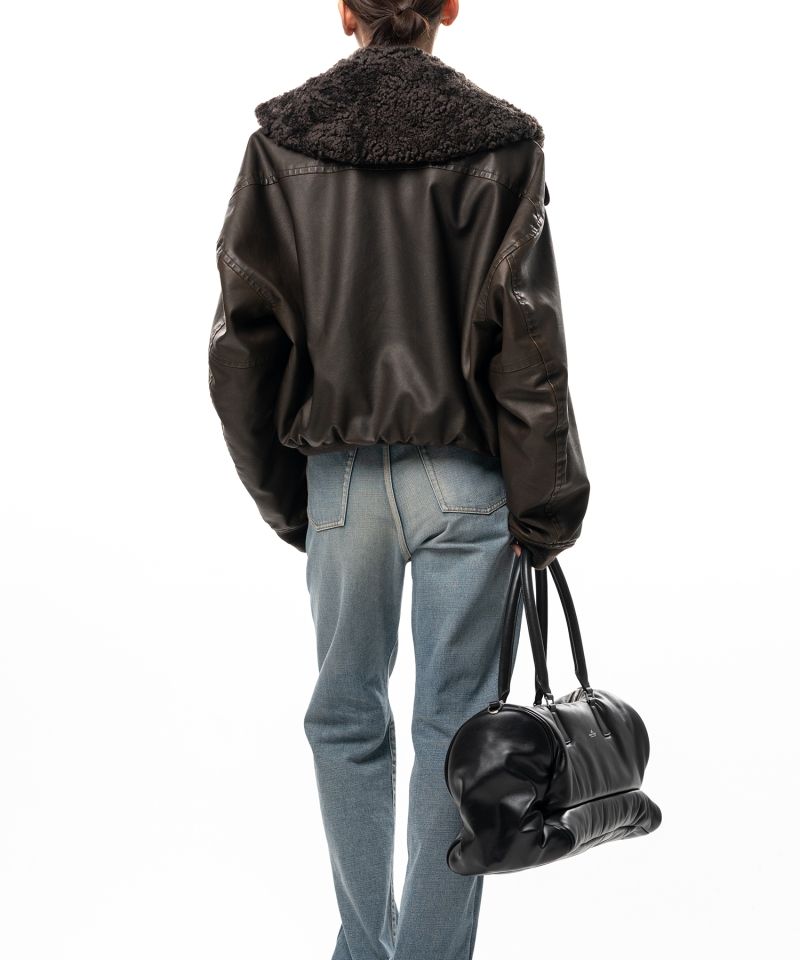 Detachable Collar Coated Jacket
