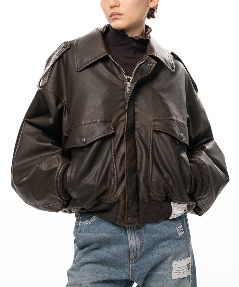 Detachable Collar Coated Jacket