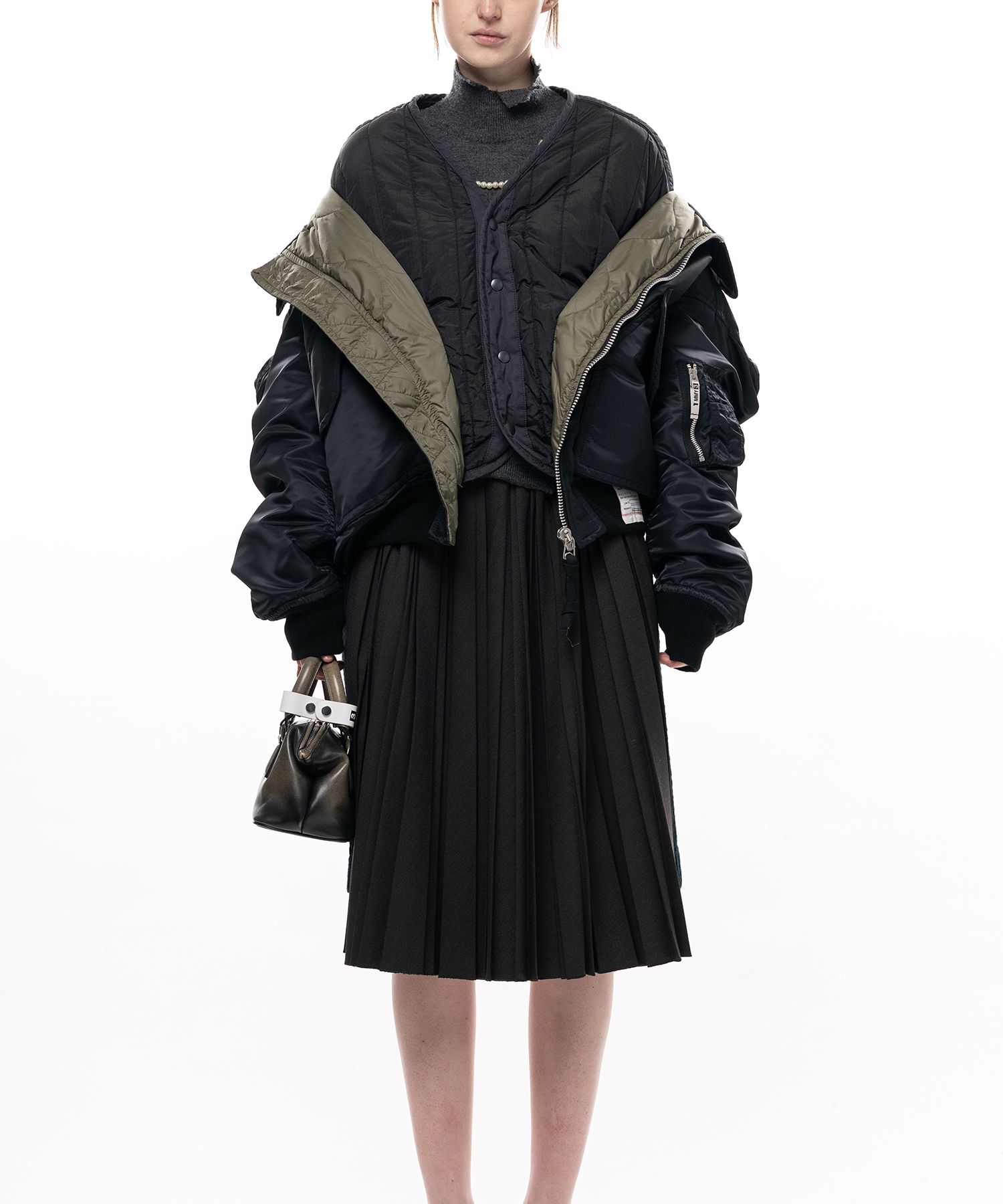 Shifted Layer Flight Jacket