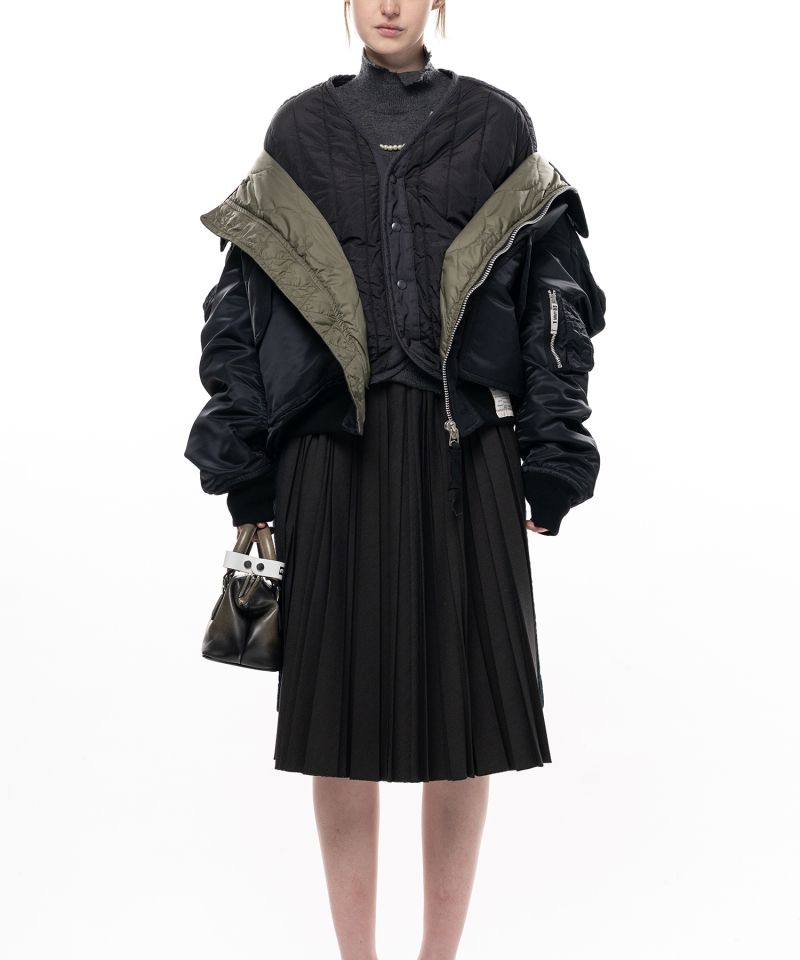 Shifted Layer Flight Jacket