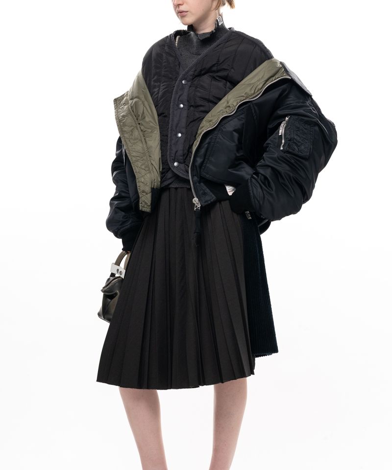 Shifted Layer Flight Jacket